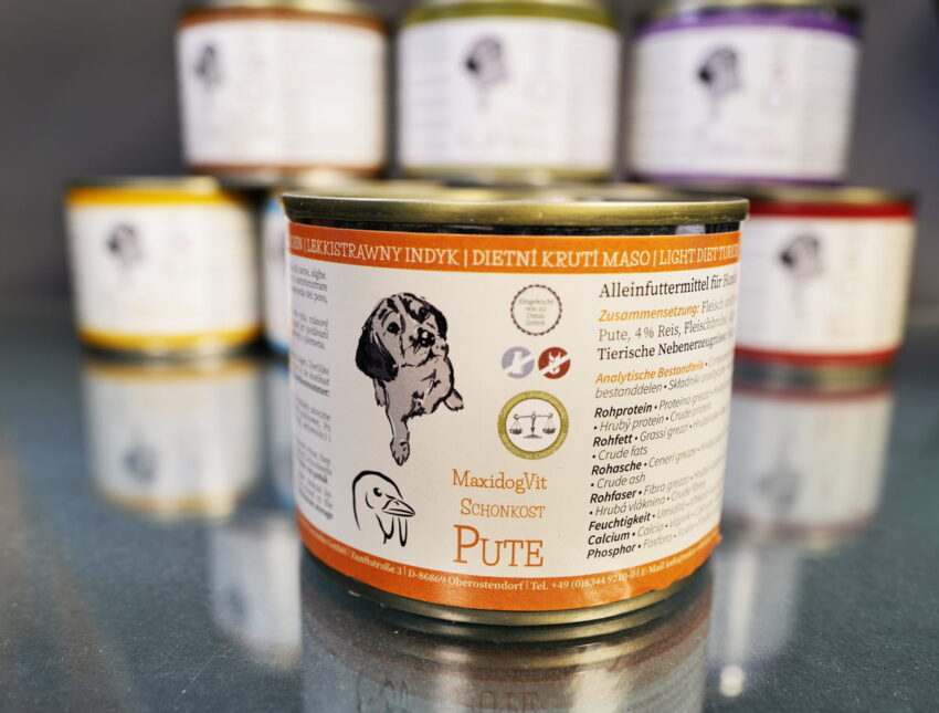 MaxidogVit „Schonkost Pute“ – Vitales Nassfutter für Hunde